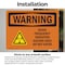 Signmission Radiation & Laser Sign, 5 in H x 7 in W, Vinyl Decal, Rectangle OS-2PACK-WS-D-57-L-12788 - alternate 3